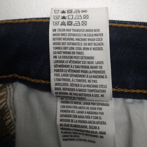 American Eagle Slim Straight Men's Size 32/32 Dark Wash Extreme Flex Blue Jeans - Picture 6 of 15